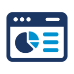 metrics reporting pie graph in browser